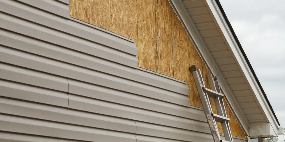 HardiePlank siding on a finished exterior