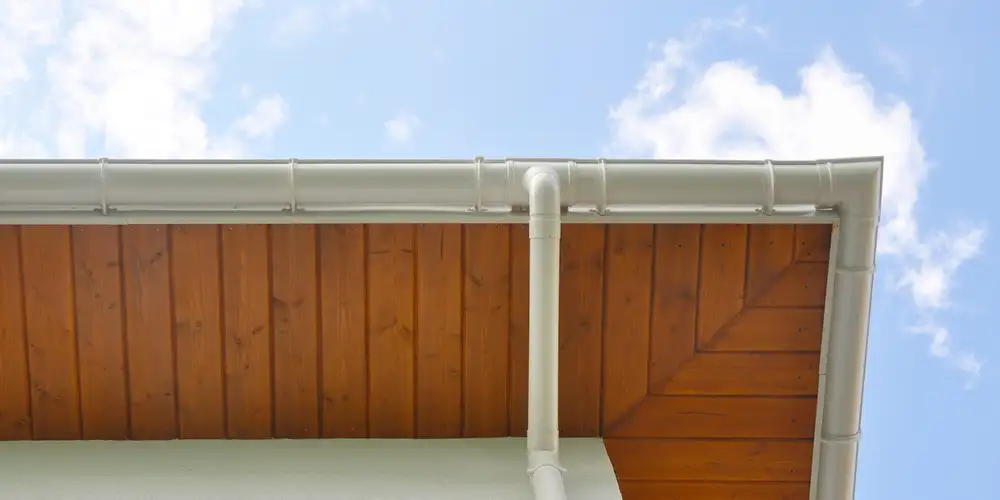 Seamless eavestrough installed on a Collingwood home
